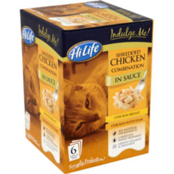 Hilife Indulge Me! Pouch Shredded Chicken Combi In Sauce Adult Cat Food